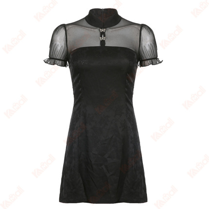 pretty girl comfortable black dresses